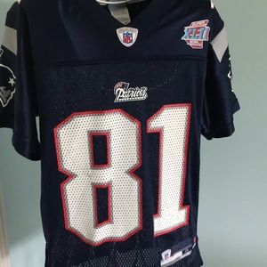 Randy Moss New England Patriots football jersey